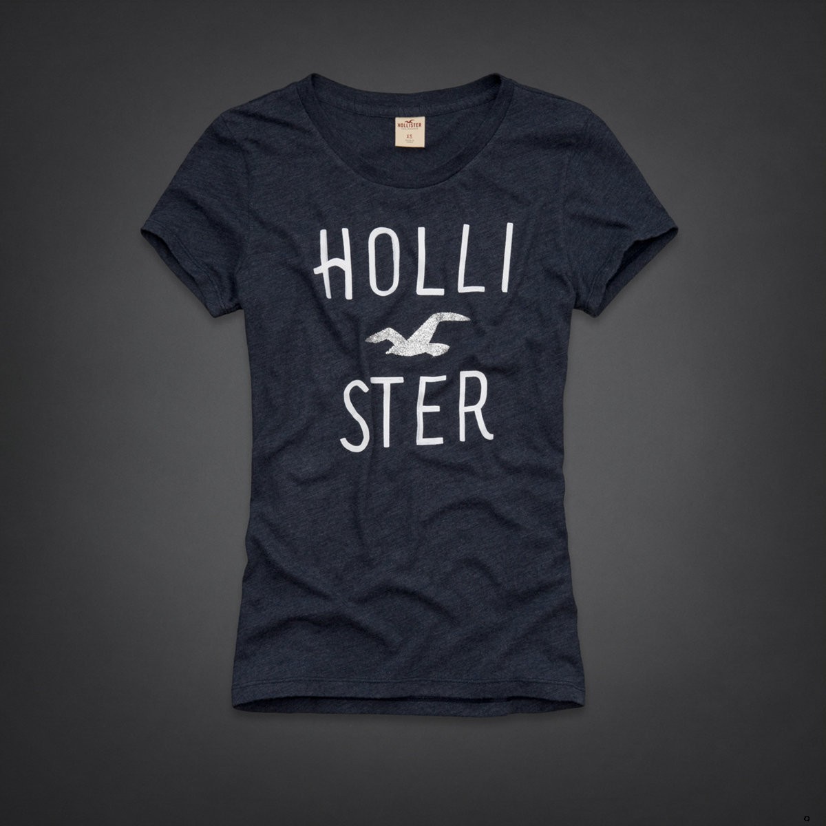 Hollister Mujeres De Cuello Redondo Corto Remera HCO4841